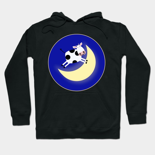 and the cow jumped over the moon... Hoodie by CreativeByDesign